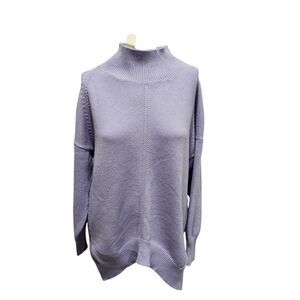 Maeve Anthropolgie Crystal Tunic Sweater Womens SZ XL Lavender Mock Neck Casual